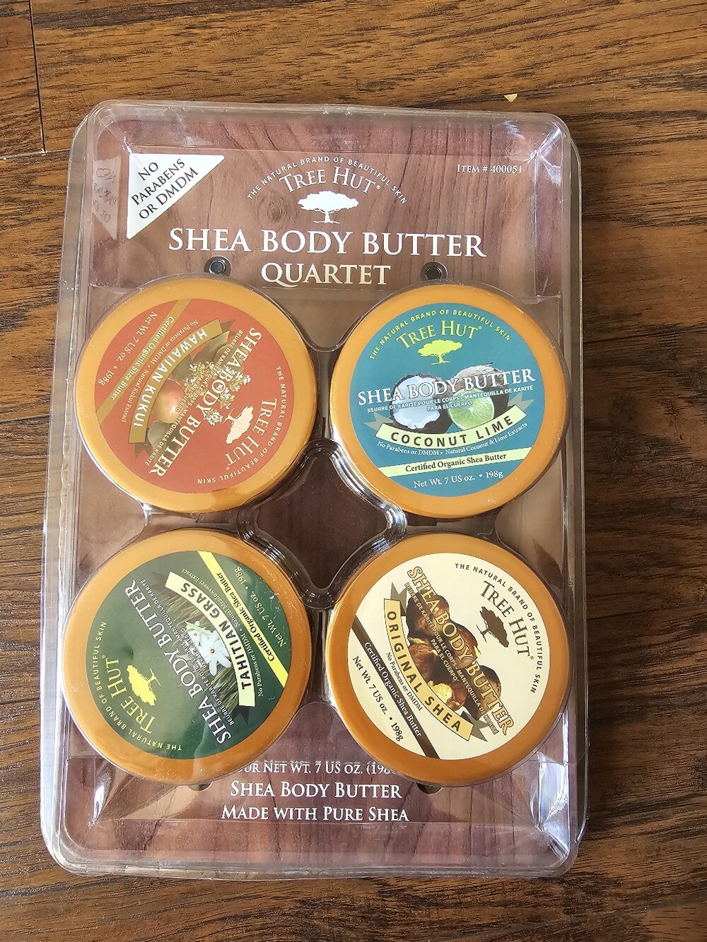 VINTAGE 2009 Tree Hut Shea Body Butter Quartet Gift Set - Rare Discontinued/ NIB